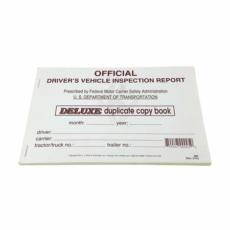 TRUCKSPEC Driver Inspection Report Detailed Dvir Used To Document Vehicle Inspection For Defects 15B
